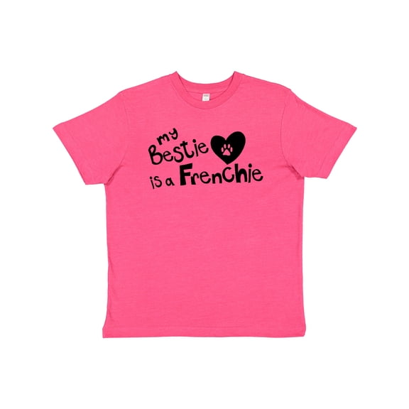 Inktastic Bestie Frenchie Youth T-Shirt