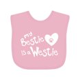 thumbnail image 1 of Inktastic Bestie Westie Boys or Girls Baby Bib, 1 of 4