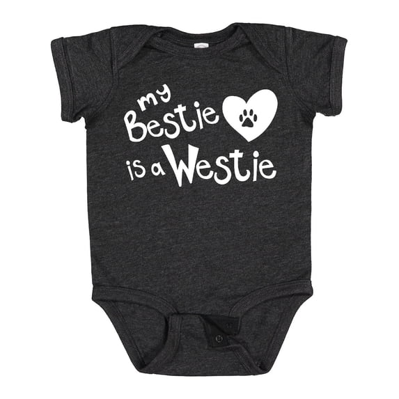 Inktastic Bestie Westie Boys or Girls Baby Bodysuit