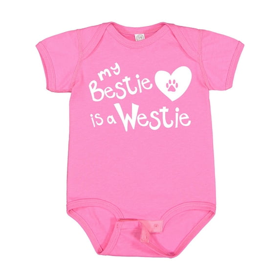 Inktastic Bestie Westie Boys or Girls Baby Bodysuit