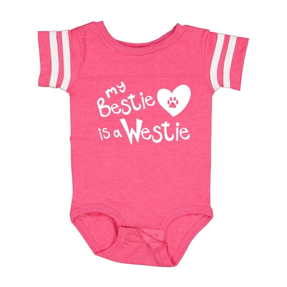 Inktastic Bestie Westie Boys or Girls Baby Bodysuit