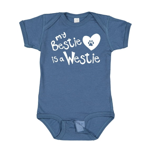 Inktastic Bestie Westie Boys or Girls Baby Bodysuit