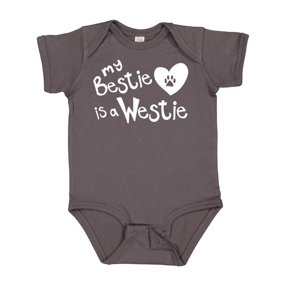 Inktastic Bestie Westie Boys or Girls Baby Bodysuit