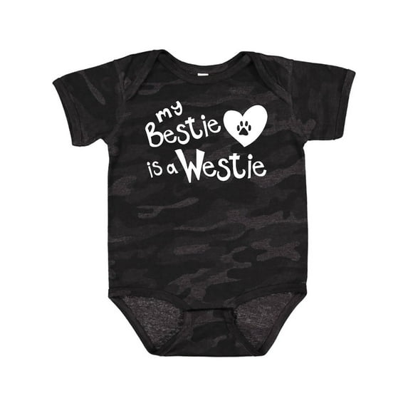 Inktastic Bestie Westie Boys or Girls Baby Bodysuit