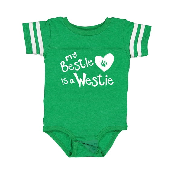 Inktastic Bestie Westie Boys or Girls Baby Bodysuit