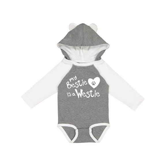 Inktastic Bestie Westie Boys or Girls Long Sleeve Baby Bodysuit