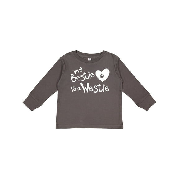 Inktastic Bestie Westie Boys or Girls Long Sleeve Toddler T-Shirt