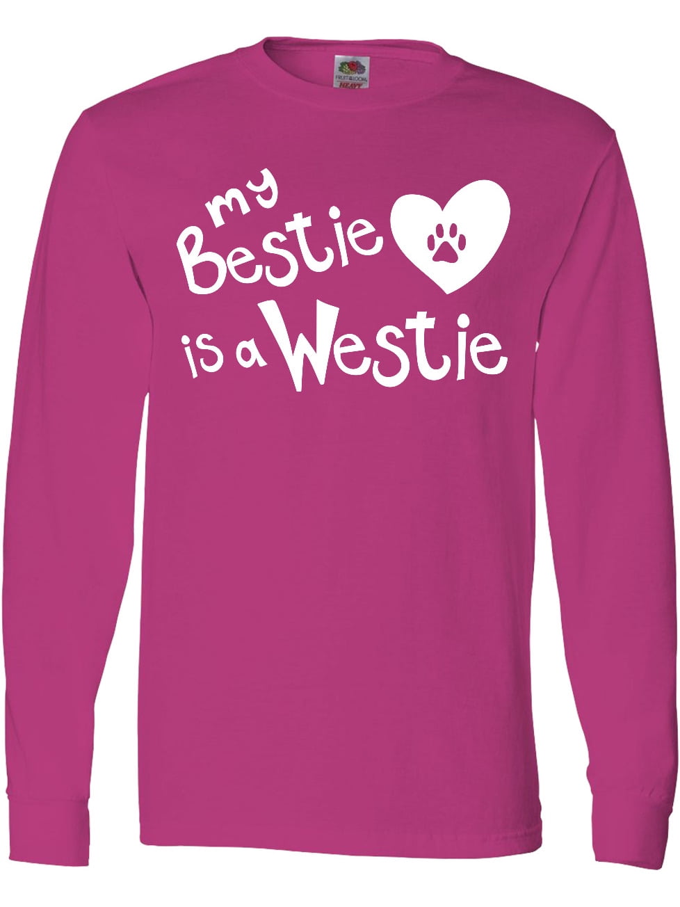 Inktastic Bestie Westie Long Sleeve T-Shirt - Main Image