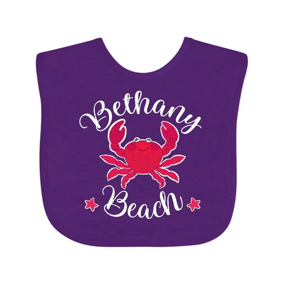 Inktastic Bethany Beach Delaware Boys or Girls Baby Bib