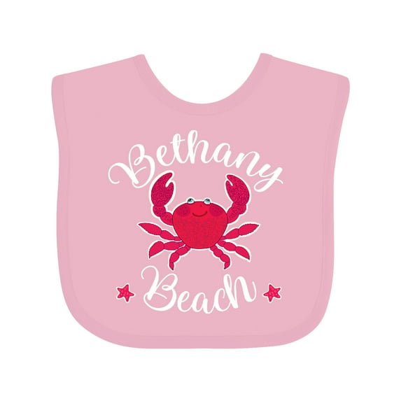 Inktastic Bethany Beach Delaware Boys or Girls Baby Bib