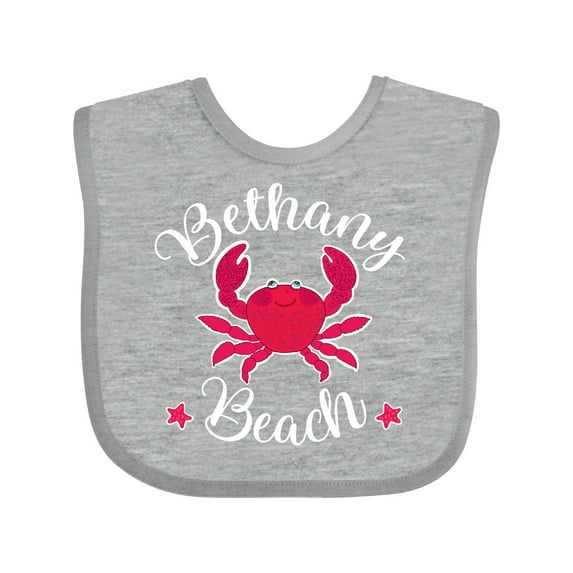 Inktastic Bethany Beach Delaware Boys or Girls Baby Bib