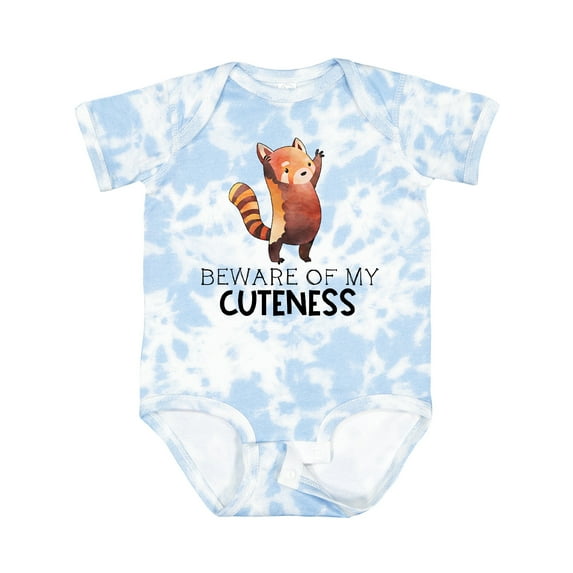 Inktastic Beware of My Cuteness Cute Red Panda Boys or Girls Baby Bodysuit