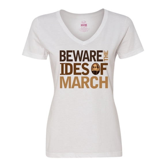Inktastic Beware the Ides of March Women's V-Neck T-Shirt
