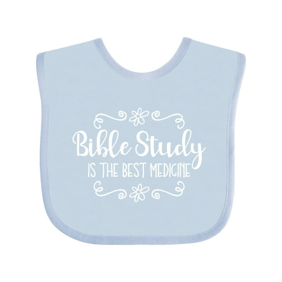 Inktastic Bible Study Best Medicine WHT Girls Baby Bib
