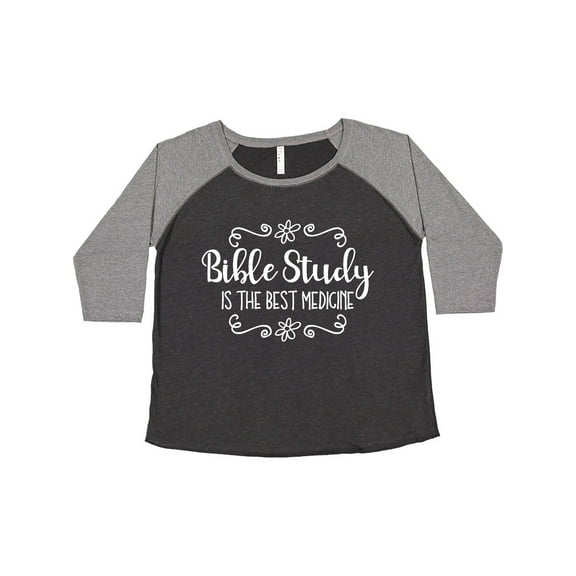 Inktastic Bible Study Best Medicine WHT Women's Plus Size T-Shirt