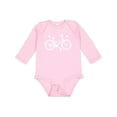 thumbnail image 1 of Inktastic Bicycle Cycling Bike Lover Girls Long Sleeve Baby Bodysuit, 1 of 5