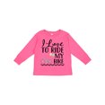 thumbnail image 1 of Inktastic Bicycle I Love to Ride My Bike Girls Long Sleeve Toddler T-Shirt, 1 of 5