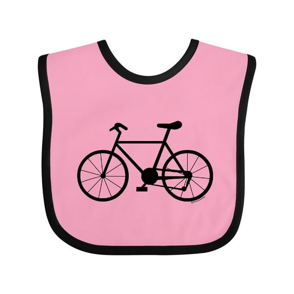 Inktastic Bicycle Silhouette Boys or Girls Baby Bib