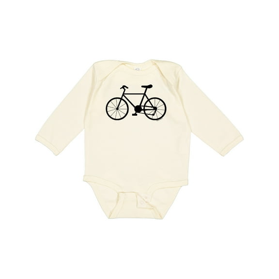 Inktastic Bicycle Silhouette Boys or Girls Long Sleeve Baby Bodysuit