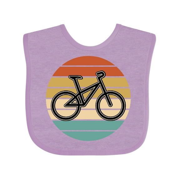 Inktastic Bicycle Vintage Cyclist Sunset Boys or Girls Baby Bib