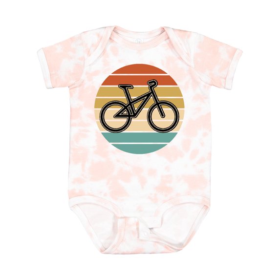 Inktastic Bicycle Vintage Cyclist Sunset Boys or Girls Baby Bodysuit