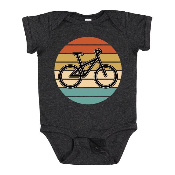 Inktastic Bicycle Vintage Cyclist Sunset Boys or Girls Baby Bodysuit