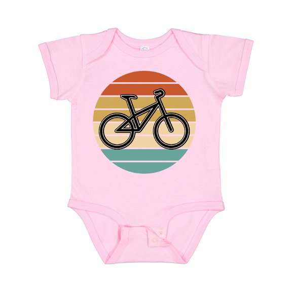 Inktastic Bicycle Vintage Cyclist Sunset Boys or Girls Baby Bodysuit
