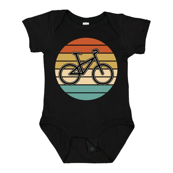 Inktastic Bicycle Vintage Cyclist Sunset Boys or Girls Baby Bodysuit