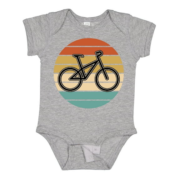 Inktastic Bicycle Vintage Cyclist Sunset Boys or Girls Baby Bodysuit