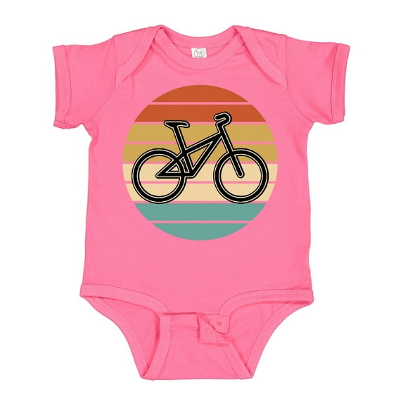 Inktastic Bicycle Vintage Cyclist Sunset Boys or Girls Baby Bodysuit