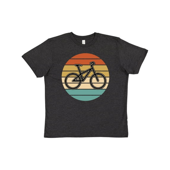 Inktastic Bicycle Vintage Cyclist Sunset Youth T-Shirt
