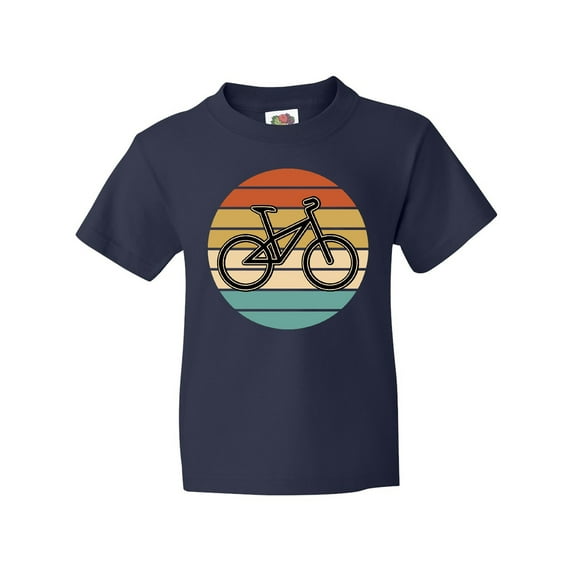 Inktastic Bicycle Vintage Cyclist Sunset Youth T-Shirt