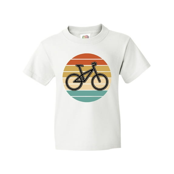 Inktastic Bicycle Vintage Cyclist Sunset Youth T-Shirt