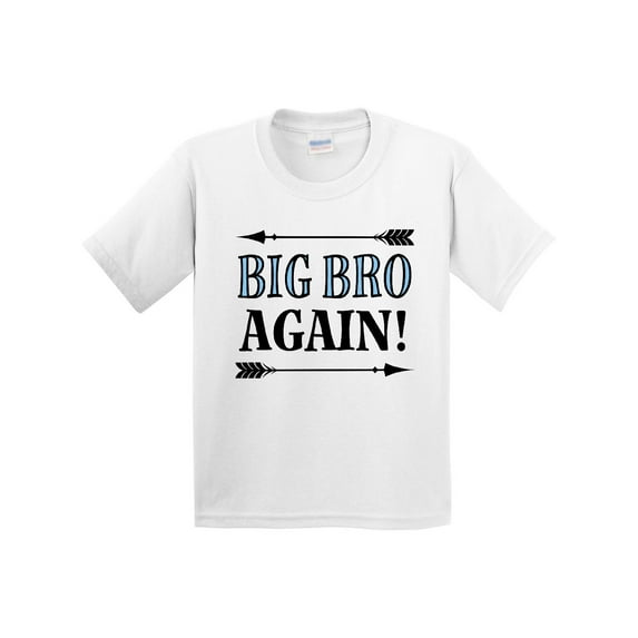 Inktastic Big Bro Again Announcement Boys Youth T-Shirt