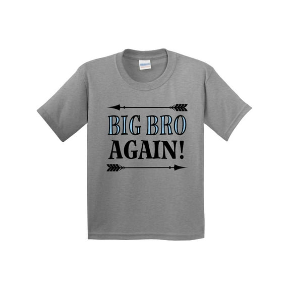 Inktastic Big Bro Again Announcement Boys Youth T-Shirt