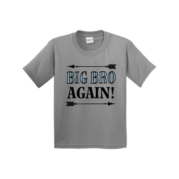 Inktastic Big Bro Again Announcement Boys Youth T-Shirt