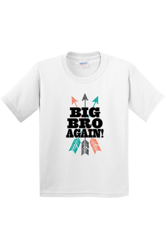 Big Bro Again Tribal Arrow Brother Announcement Youth T-Shirt