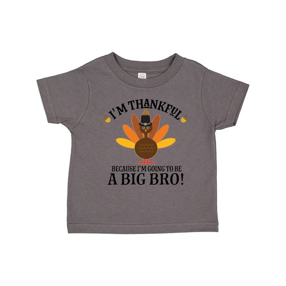 Inktastic Big Bro Announcement Thanksgiving Brother Boys Toddler T-Shirt