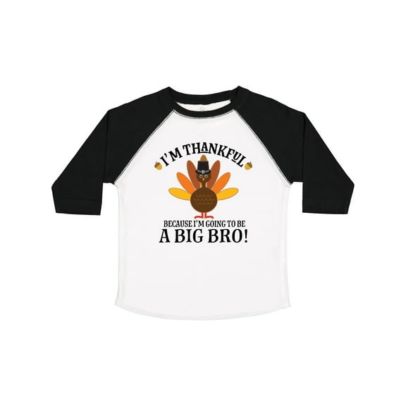 Inktastic Big Bro Announcement Thanksgiving Brother Boys Toddler T-Shirt