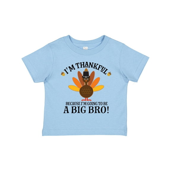 Inktastic Big Bro Announcement Thanksgiving Brother Boys Toddler T-Shirt