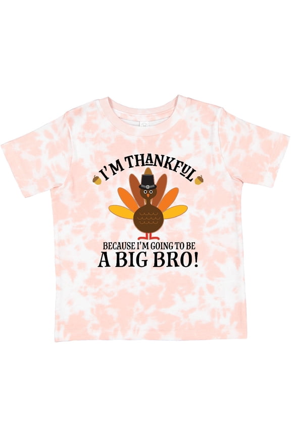Big Bro Announcement Thanksgiving Brother Boys Toddler T-Shirt
