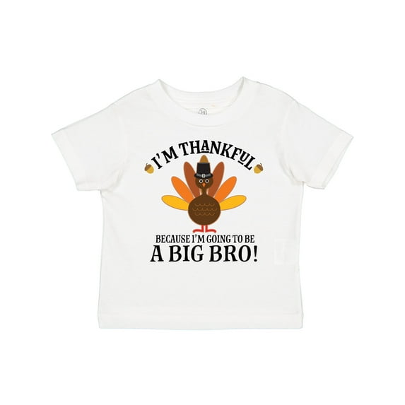 Inktastic Big Bro Announcement Thanksgiving Brother Boys Toddler T-Shirt