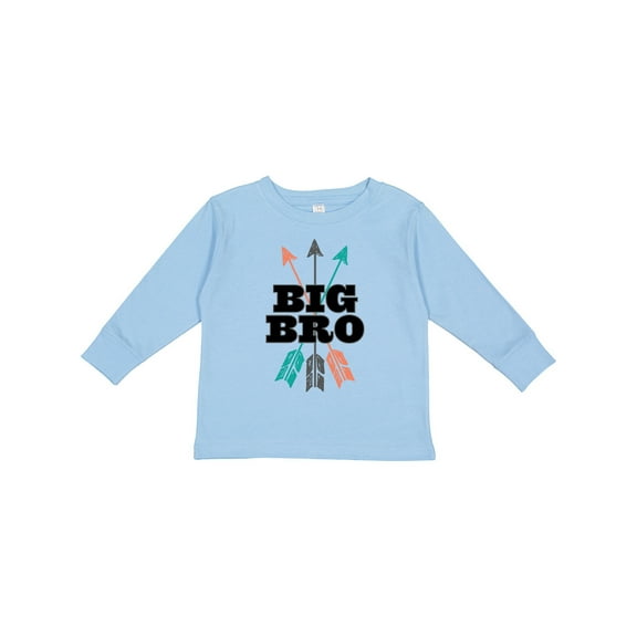 Inktastic Big Bro Arrow Native Boys Brother Announcement Boys Long Sleeve Toddler T-Shirt
