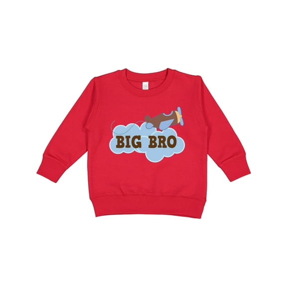 Inktastic Big Bro Boys Airplane Brother Announcement Toddler Sweatshirt