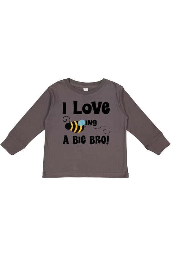 Big Bro Boys Brother Announcement Bee Boys Long Sleeve Toddler T-Shirt