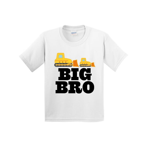 Inktastic Big Bro Boys Brother Bulldozer Youth T-Shirt