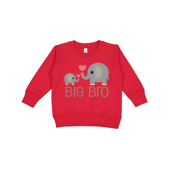 Inktastic Big Bro Boys Elephant Brother Announcement Toddler Sweatshirt