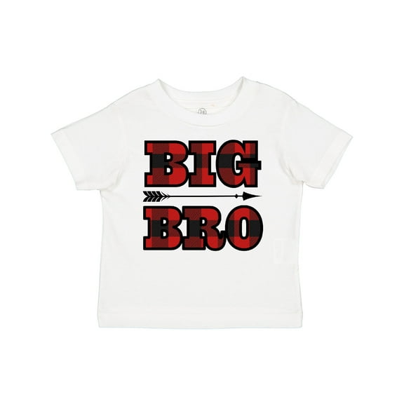 Inktastic Big Bro Buffalo Plaid Brother Boys Toddler T-Shirt