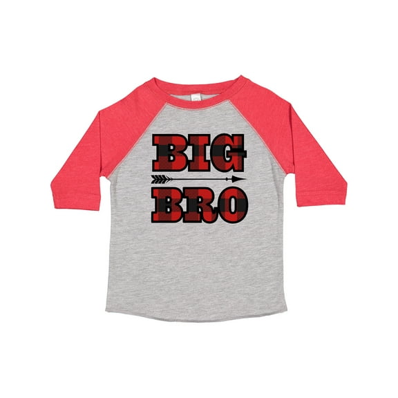Inktastic Big Bro Buffalo Plaid Brother Boys Toddler T-Shirt