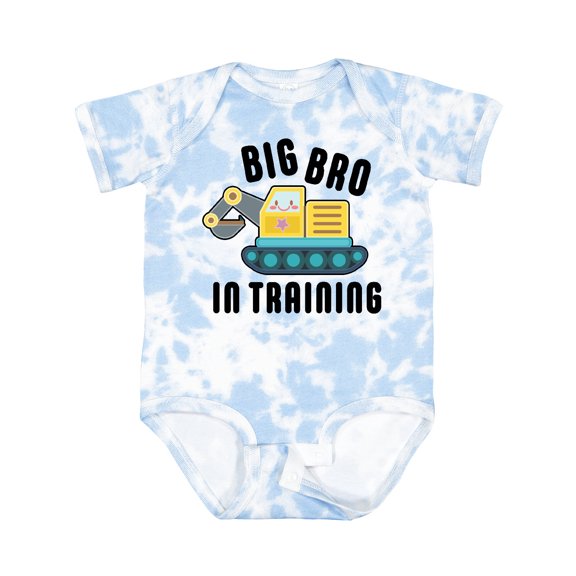 Inktastic Big Bro in Training with Bulldozer Boys Baby Bodysuit